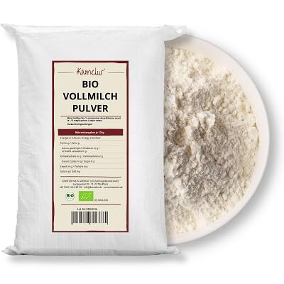 Kamelur Bio Vollmilchpulver aus Deutschland (25kg Vorratspack) - Milchpulver für Vollmilch aus biologischer Landwirtschaft von Kamelur