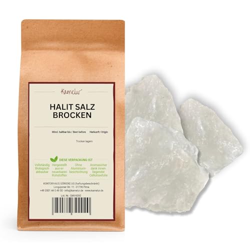 Kamelur Halit Salz Brocken 5kg- kubisches Halitsalz Brocken, Diamantenkristall Kamelur Halit Salz Brocken 5kg- kubisches Halitsalz Brocken, Diamantenkristall von Kamelur