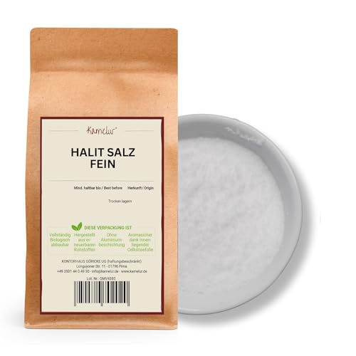 Kamelur Kubisches Halit Salz Fein (5kg) Feines Steinsalz aus Pakistan - Ursalz von Kamelur