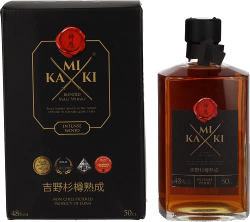 KAMIKI Intense Wood Blended Malt Whisky 48% Vol. 0,5l in Geschenkbox von KAMIKI