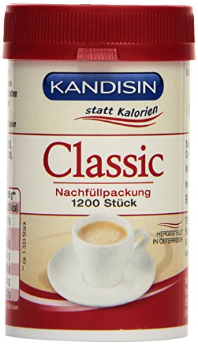 Kandisin Nachfüllpackung-Dose 1200 Tabletten (1 x 90 g) von Kandisin