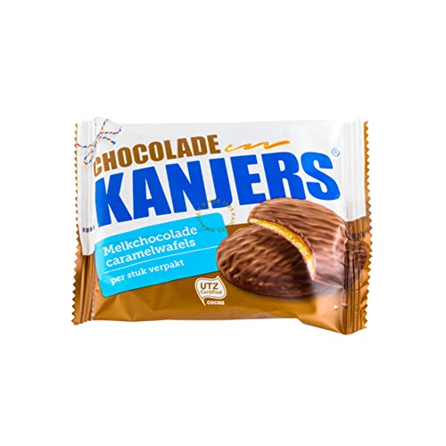 Kanjers - Karamellwaffeln mit Schokoladenglasur - 24 stück von Kanjers