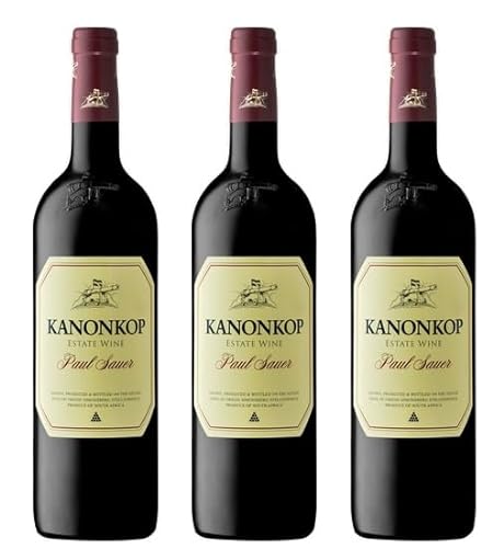 3x 0,75l - Kanonkop - Estate Wine - Paul Sauer - Stellenbosch W.O. - Südafrika - Rotwein trocken von Kanonkop