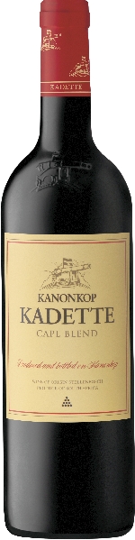 Kanonkop Kadette Cape Blend Jg. 2021 Cuvee aus 37 Proz. Pinotage, 33 Proz. Cabernet Sauvignon, 26 Proz. Merlot, 3 Proz. Cabernet Franc, 1 Proz. Petit Verdot 14 Monate in französischer Eiche gereift Kanonkop Kadette Cape Blend Jg. 2021 Cuvee aus 37 Proz. Pinotage, 33 Proz. Cabernet Sauvignon, 26 Proz. Merlot, 3 Proz. Cabernet Franc, 1 Proz. Petit Verdot 14 Monate in französischer Eiche gereift