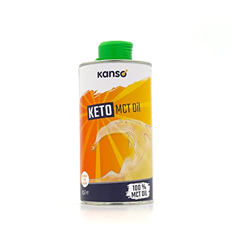 KANSO OIL MCT 100% 500 ML - Pflanzliches Speiseöl mit MCT - Geschmacksneutral - Energieanreicherung - ideal für Salatsoßen & Shakes - Capryl- und Caprinsäure von Kanso