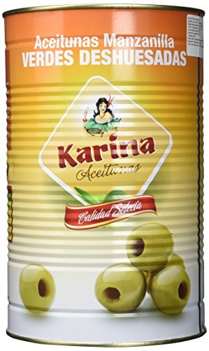 Karina Grüne Manzanilla-Oliven ohne Stein, Dose, 3er Pack (3 x 2 kg) von Karina