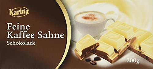 Karina Schokolade Kaffee-Sahne, 10er Pack (10 x 200 g Packung) von Karina