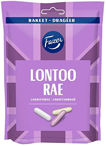 Fazer Lontoo Rae - London Dragee - Lakritz Comfits - 175 g - finnisch von Karl Fazer