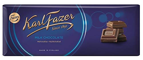 Karl Fazer Blue Milk Chocolate - Original Finnisch Milchschokoladen Schokoladentafel 200g von Karl Fazer