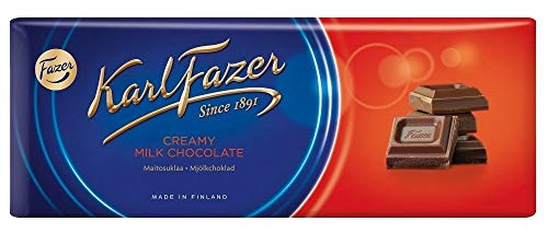 Karl Fazer Creamy Milk Chocolate - Klassisch Finnisch Milchschokoladen Schokoladentafel 200g von Karl Fazer