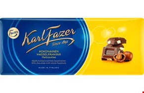 Karl Fazer Ganze Haselnüsse in Milchschokolade, 200 g, 8 Stück von Karl Fazer