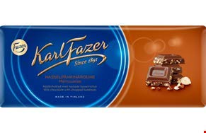 Karl Fazer Haselnüsse in Milchschokolade, 200 g, 8 Stück von Karl Fazer