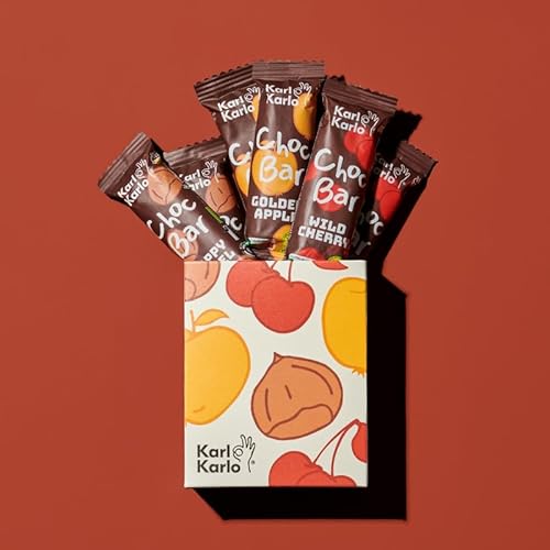 Karl Karlo Schokoriegel Bio - Choc Bars Probierpaket | Bio Schokolade auf Pflaumenbasis | 100% Bio-Zutaten, Frei von Zusatzstoffen & Aromen, recyclefähige Verpackung | 6er Box von Karl Karlo