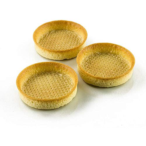 Dessert-Tartelettes - Filigrano, rund, ø 8,3cm, H 20mm, Mürbeteig, 55 St von Karl Zieres GmbH