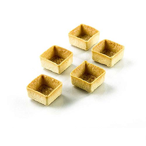 Dessert-Tartelettes-Mini - Filigrano, Quadrat, 3,3cm, H 1,8cm, Mürbeteig, 1,48 kg, 225 St von Karl Zieres GmbH
