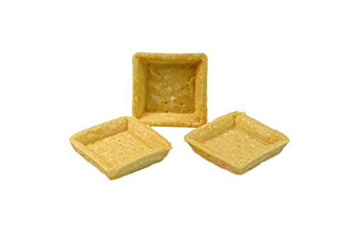 Snack-Tartelettes, quadratisch, 5x5cm, hell, salzig, 1,49 kg, 162 St von Karl Zieres GmbH