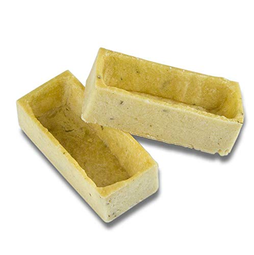 Snack-Tartelettes - Mini, Kräuter-Mürbeteig, rechteckig, 2,3x5x1,4cm, 1,344 kg, 192 St von Karl Zieres GmbH