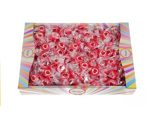 Herzbonbons 1kg - Fruchtgeschmack und Herz motiv - Valentinstag deko und Gastgeschenke Hochzeit - Bonbons Einzeln Verpackt von Karmel