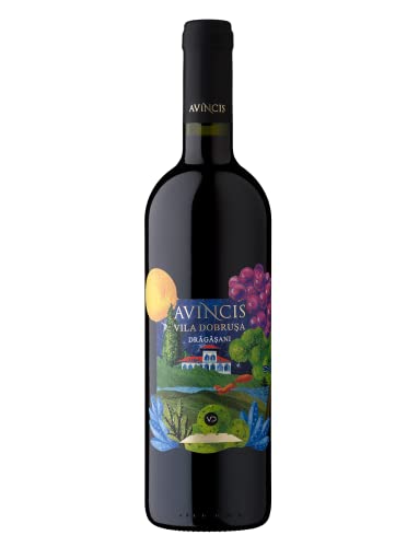 AVINCIS Vila Dobrusa Negru de Dragasani - Merlot | Trockener Rotwein aus Rumänien | Seltene Rebsorte Negru de Dragasani - CUVEE 13,0% | Dragasani, DOC-CMD von Budureasca