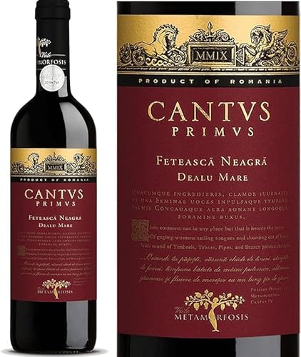 Cantus Primus Feteasca Neagra - Schwarze Mädchentraube | Trockener Rotwein aus Rumänien (1x 0.75 l) von Karpaten-Weine