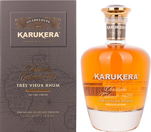 Karukera Cuvée Christophe Colomb 1493 Tres Vieux Rhum Hors d´Age 45% Vol. 0,7 l + GB von Karukera