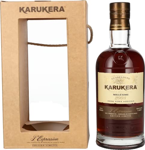 Karukera L'Expression MILLÉSIME Rhum Vieux Agricole mit Geschenkverpackung 2008 (1 x 0.7 l) von Karukera