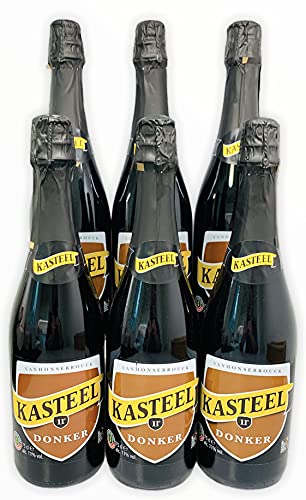 6 x Kasteel Donker Bier 0,75l Original Belgisches Bier von Kasteel