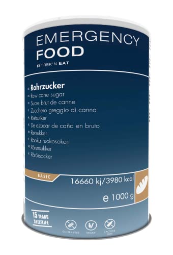 Emergency Food Rohrzucker, vegetarisch, Notvorrat beim Campen, Trekking, etc. Stärkend und nährend. 6 x 3l Dose von Katadyn Deutschland GmbH