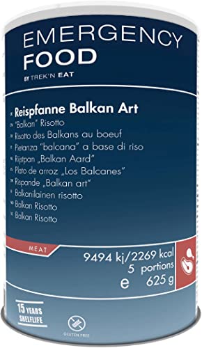 TREK'N EAT Emergency Food Reispfanne „Balkan Art“ | Haltbare Notfallnahrung Lebensmittel von TREK'N EAT