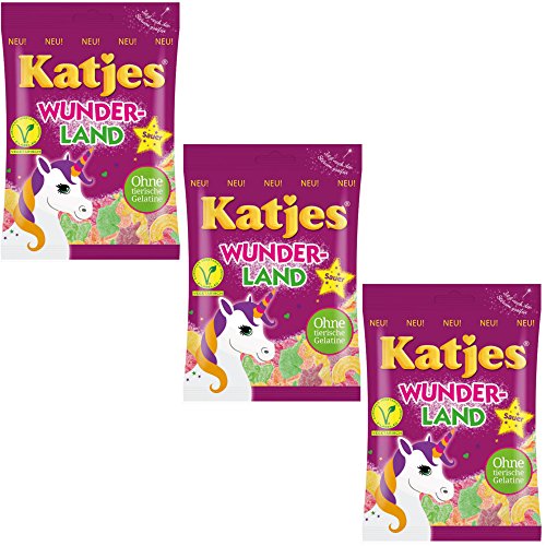 Katjes Wunder-Land mit Einhorn 3er (3x200g Beutel) von Katjes