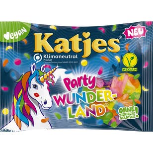 Katjes Party Wunderland Fruchtgummi Vegan, 20er Pack (20 x 200g)