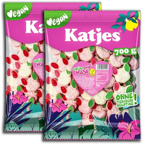 2 er Pack Katjes XXL Grün-Ohr Hase 2 x 700g von Katjes