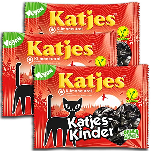 3 er Pack Katjes Katjes-Kinder 3 x 175g Hartlakritz von Katjes