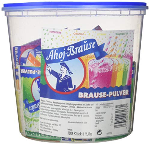 Frigeo Ahoj Brause-Pulver in 4 Sorten, 100 Beutel, 580 g von Frigeo Ahoj-Brause