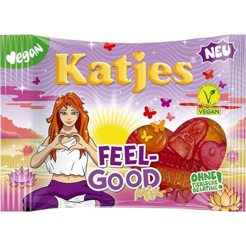 Katjes Feel-Good Mix Fruchtgummi vegan, 22er Pack (22 x 175g) von Katjes