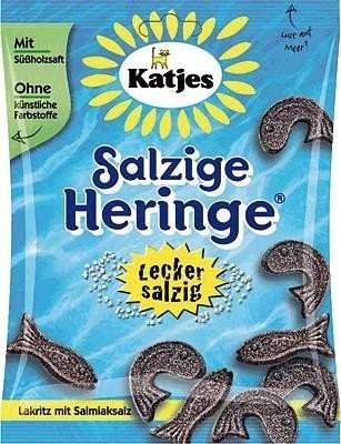 Katjes Lakritzgummi Salzige Heringe 200g von Katjes