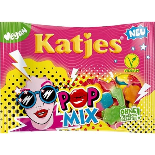 Katjes Pop Mix Fruchtgummi vegan, 22er Pack (22 x 175g) von Katjes