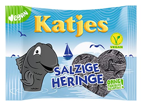 Katjes Salzige Heringe – Lakritz Heringe – Der Klassiker unter den Süßigkeiten (10 x 200 g) von Katjes