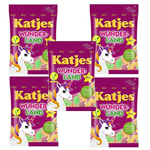 Katjes Wunderland - vegetarische Fruchtgummis 5er Pack (5x200g) von Katjes