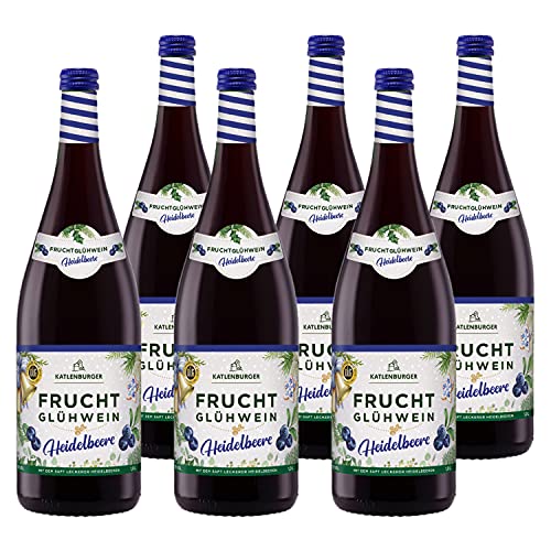 KATLENBURGER - Heidelbeer Fruchtglühwein | Fruchtiger Glühwein aus Fruchtwein, Heidelbeersaft und Glühweingewürz. Bringt den Sommer-Geschmack in kalte Wintertage. Inhalt: 6x 1L und 8,5% vol. von Katlenburger