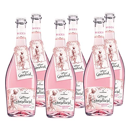 KATLENBURGER - Göttinger Gänseliesel Rhabarber Secco | Prickelnd, frisch und vollmundiger Rhabarbersecco mit hochwertigem Rhabarberwein. Inhalt: 6x 0,75l mit 8% vol. KATLENBURGER - Göttinger Gänseliesel Rhabarber Secco | Prickelnd, frisch und vollmundiger Rhabarbersecco mit hochwertigem Rhabarberwein. Inhalt: 6x 0,75l mit 8% vol. von Katlenburger