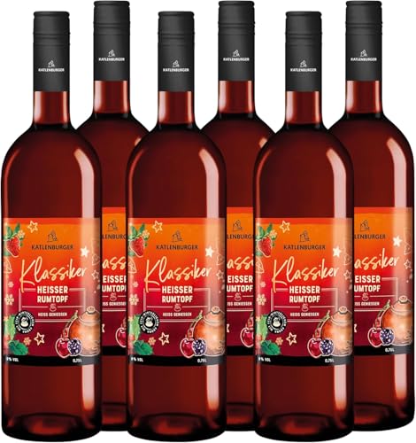 KATLENBURGER - Heißer Rumtopf | Fruchtweinpunsch aus Fruchtwein, Kirschsaft und winterlichen Gewürzen. Après-Ski-Feeling wie an der Schnee-Bar. Inhalt: 6x 750ml und 9% vol. von Katlenburger