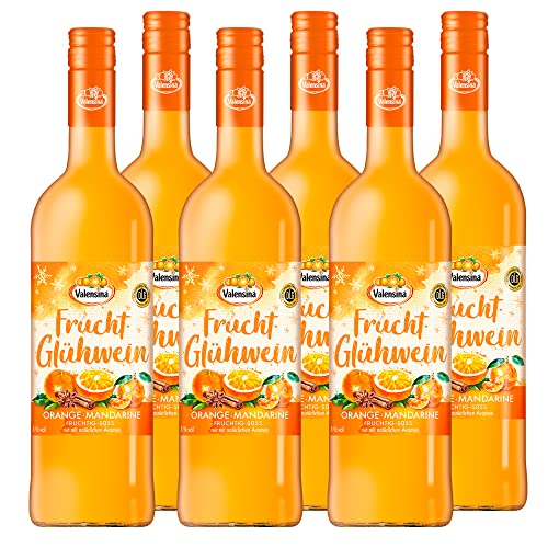 VALENSINA - Fruchtglühwein Orange-Mandarine | Fruchtglühwein mit Saft von frischen Orangen und Mandarinen. Inhalt: 6x 750ml und 8% vol. von Katlenburger