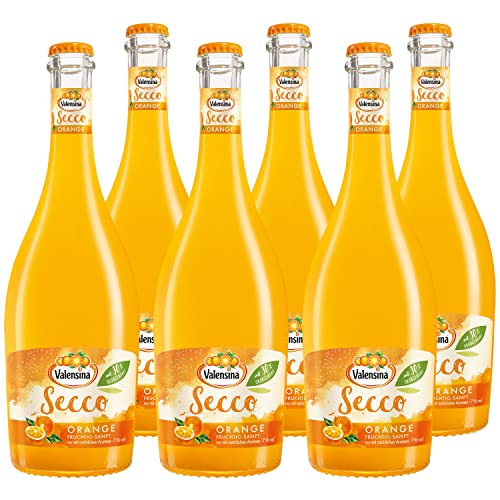 VALENSINA - Secco Orange | Prickelnder Fruchtwein-Secco mit erfrischender Kohlensäure, perfekt als Aperitif oder Cocktail. Inhalt: 6x 0,75l und 7% vol. von Katlenburger