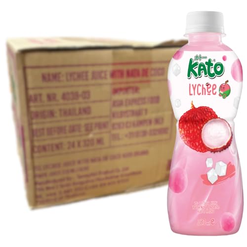 KATO - Liftschi Saft mit Nata De Coco - Multipack (24 X 320 ML) von Kato