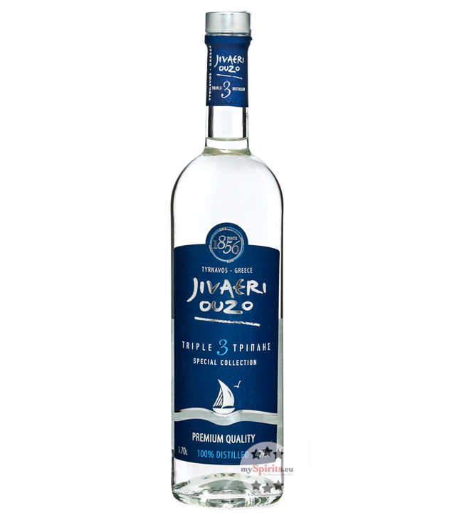 Jivaeri Ouzo Triple Distilled (40 % vol, 0,7 Liter) von Katsaros Distillery