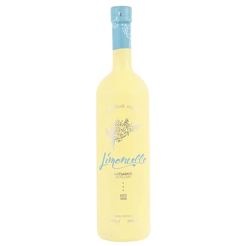 Premium LIMONCELLO aus Griechenland 700ml | 22% Vol. | Zitronenlikör | Katsaros Distillery | Seit 1856 (1x 700ml) von Katsaros