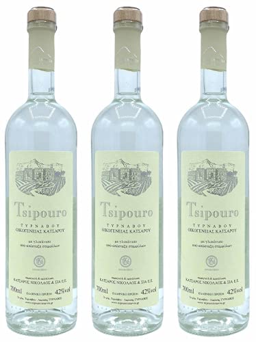Tsipouro Tirnavos mit Anis 3x 0,7l 42% Vol. | Griechischer Tresterbrand | 100% Destillat | Katsaros Distillery seit 1856 | + 20ml Jassas Olivenöl Tsipouro Tirnavos mit Anis 3x 0,7l 42% Vol. | Griechischer Tresterbrand | 100% Destillat | Katsaros Distillery seit 1856 | + 20ml Jassas Olivenöl von Katsaros