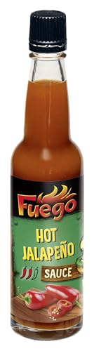 Fuego - Jalapeño Sauce HOT | Zum feurig-scharfen Verfeinern von Fleisch, Gemüse | Zum Würzen von Saucen und Dips | Vegan, ohne Geschmacksverstärker | 100 ml in der Glasflasche Fuego - Jalapeño Sauce HOT | Zum feurig-scharfen Verfeinern von Fleisch, Gemüse | Zum Würzen von Saucen und Dips | Vegan, ohne Geschmacksverstärker | 100 ml in der Glasflasche von Kattus