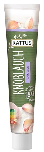 Kattus - Knoblauchpaste | Würzpaste für frischen Knoblauchgeschmack aus der Tube | 70 g in der wiederverschließbaren Tube Kattus - Knoblauchpaste | Würzpaste für frischen Knoblauchgeschmack aus der Tube | 70 g in der wiederverschließbaren Tube von Kattus